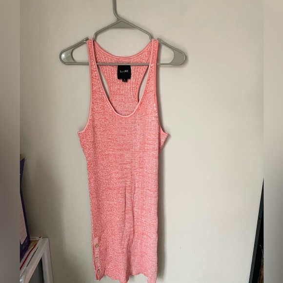 Le Ore Rimini Racerback Bodycon Mini Dress Peach / Pink Size Medium - Picture 1 of 5